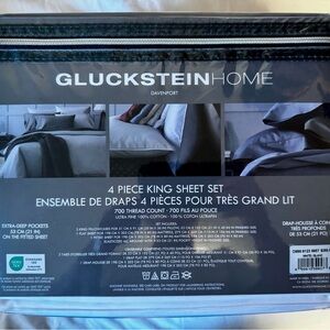 Davenport 4-Piece King Sheet Set - Blue